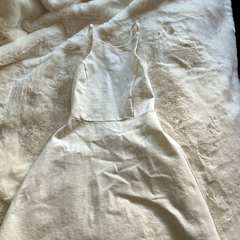 White mini dress